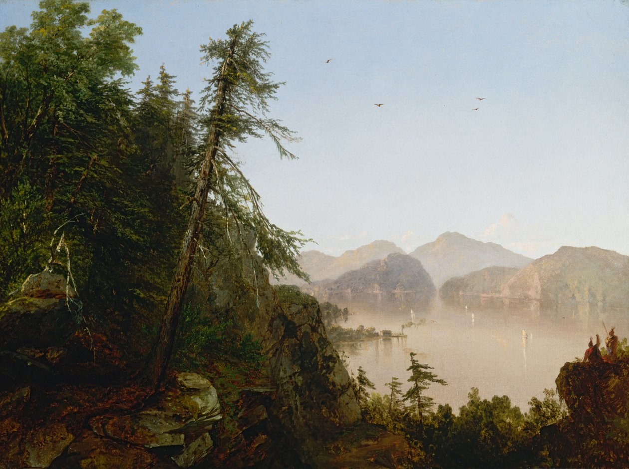 Langs Hudson, 1852. av John Frederick Kensett