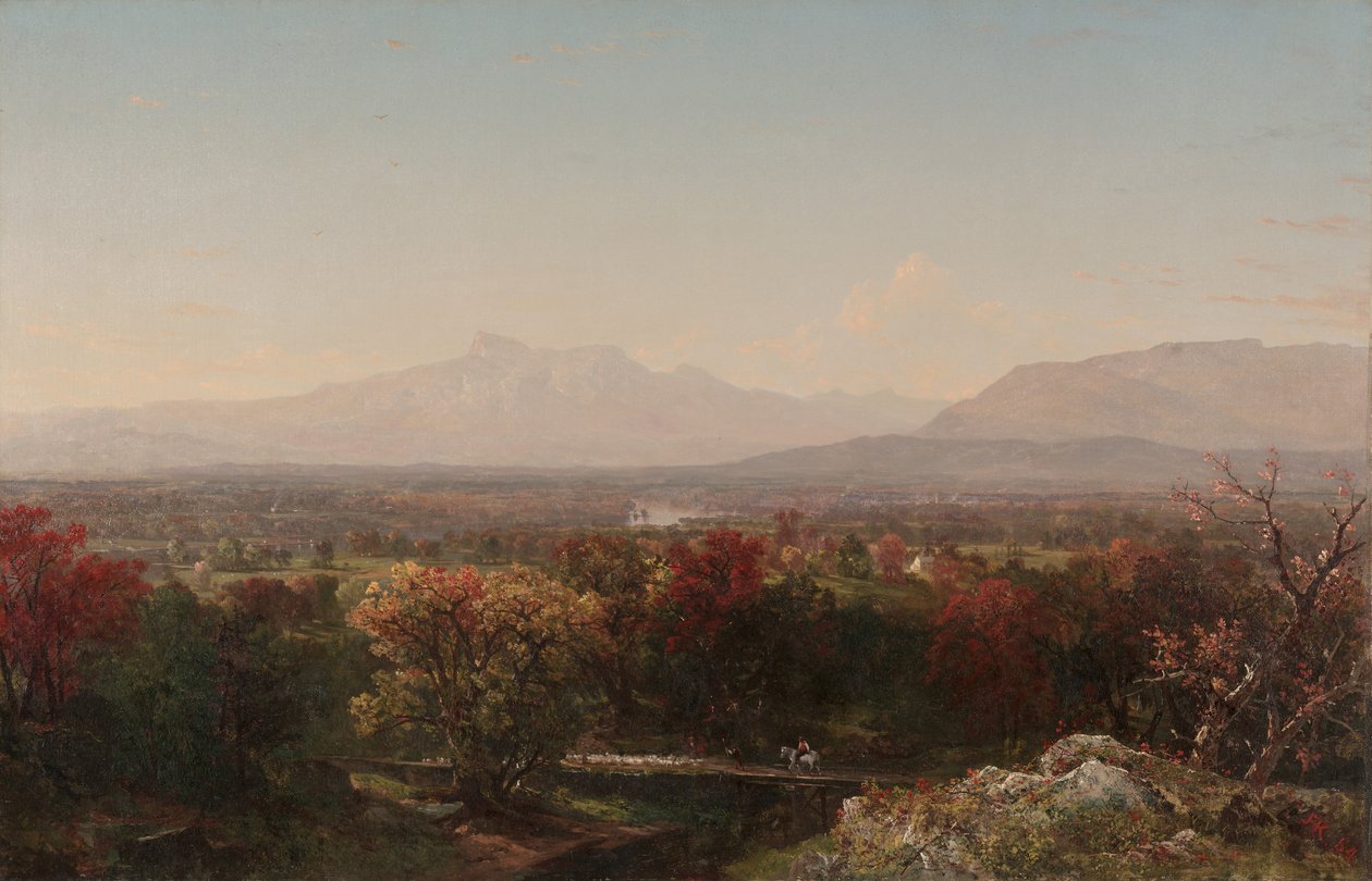 En oktoberdag i de hvite fjellene, 1854 av John Frederick Kensett