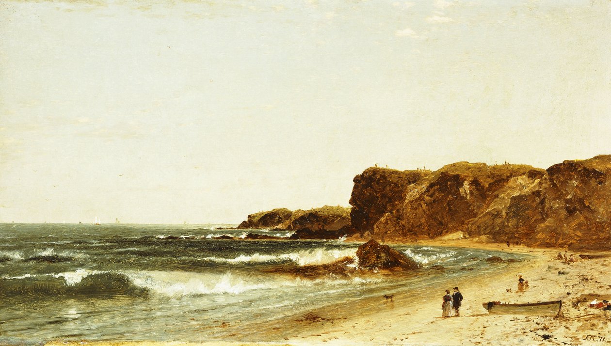 Forty Steps, Newport, Rhode Island, 1871 av John Frederick Kensett