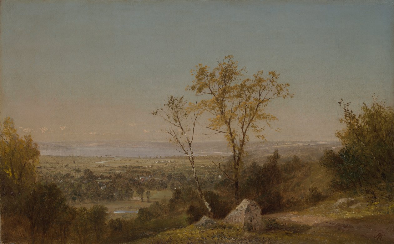 Lake Champlain av John Frederick Kensett