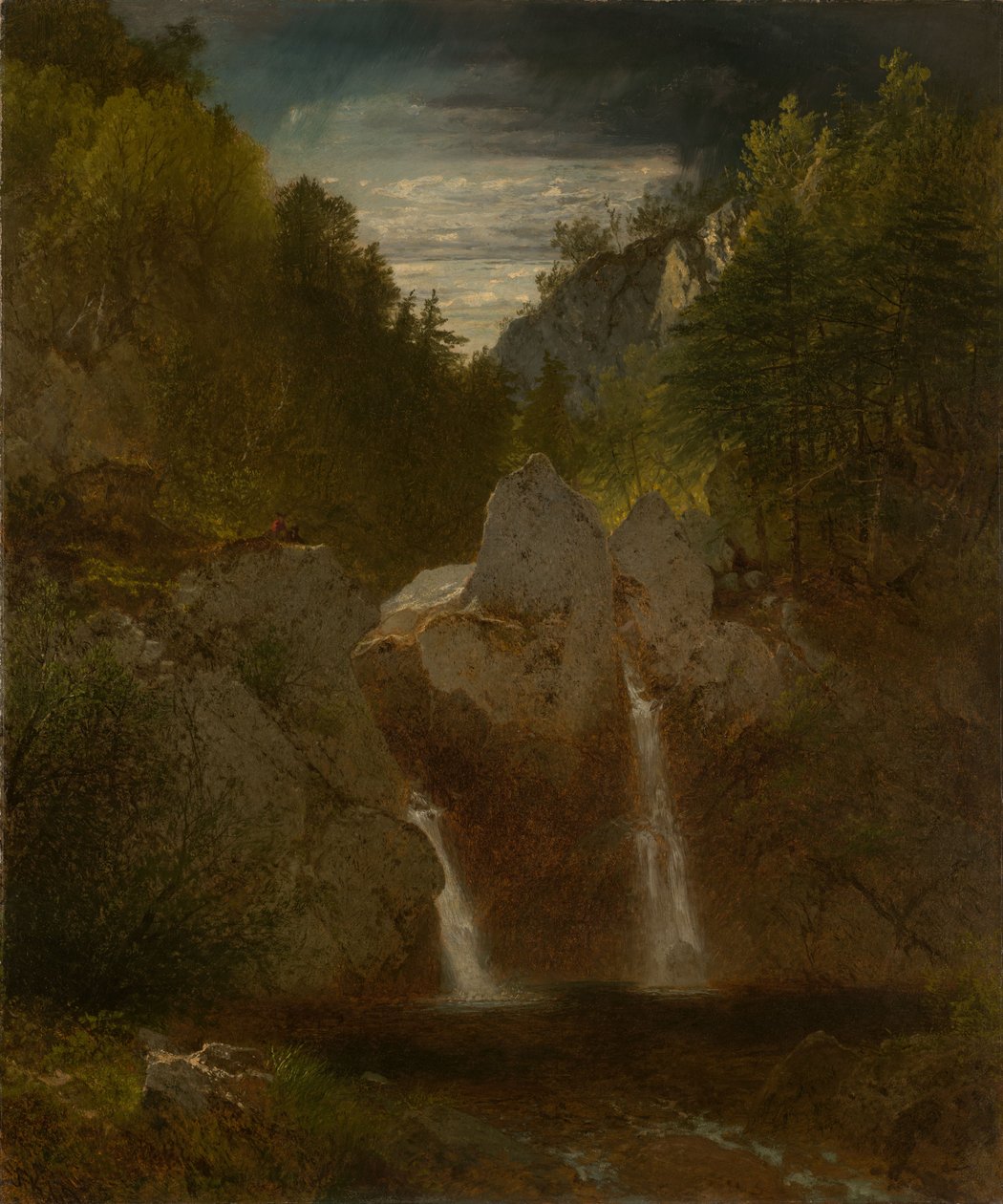 Klippebasseng, Bash Bish Falls av John Frederick Kensett