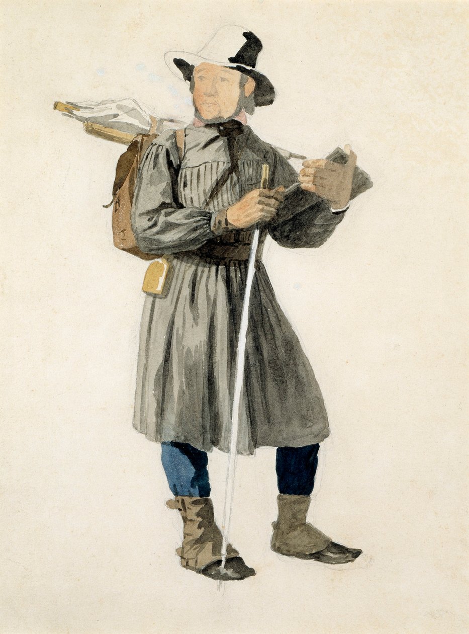 Stående kunstner av John Frederick Kensett