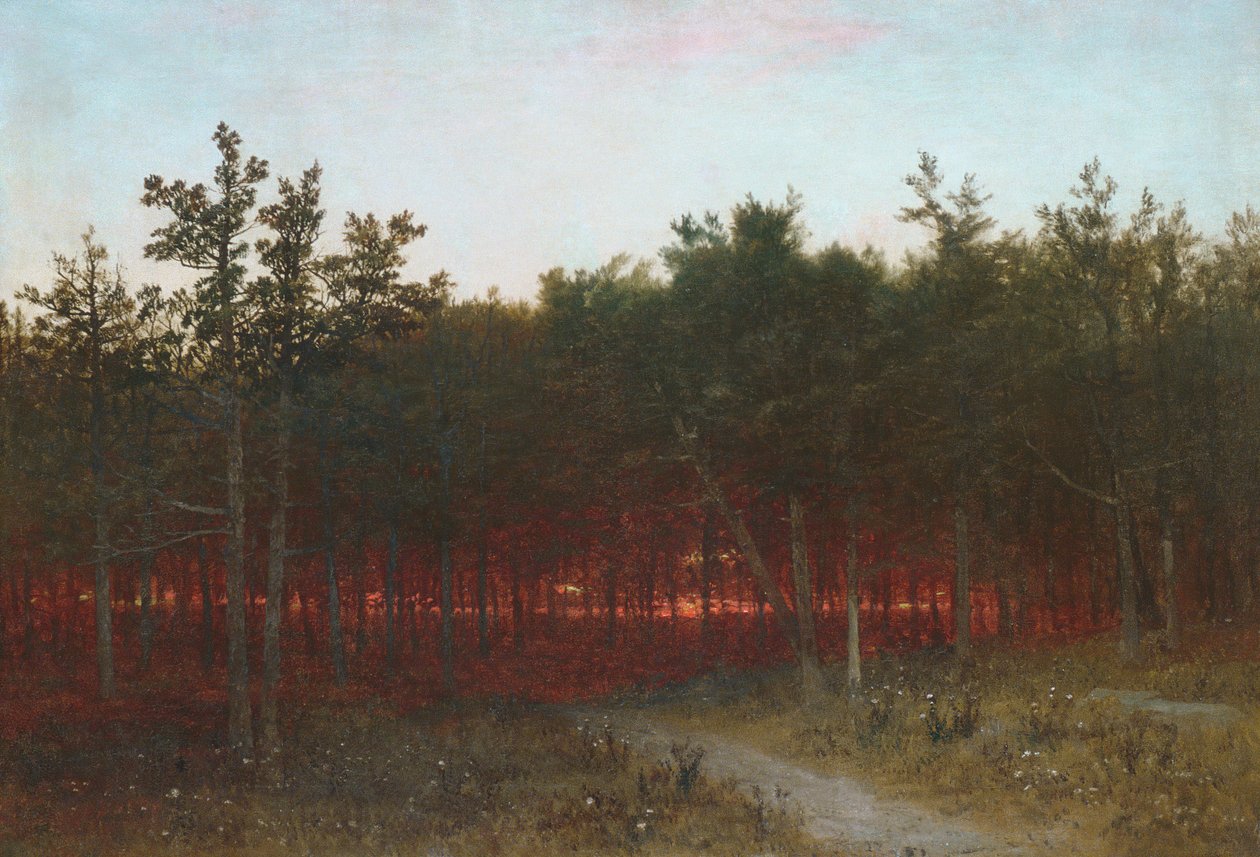 Twilight in the Cedars i Darien, Connecticut, 1872. av John Frederick Kensett