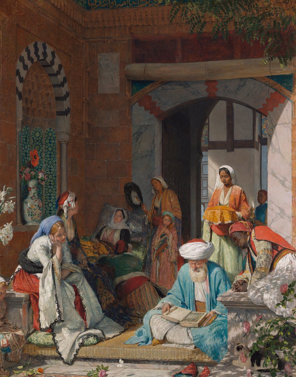 "Og troens bønn skal redde de syke" av John Frederick Lewis