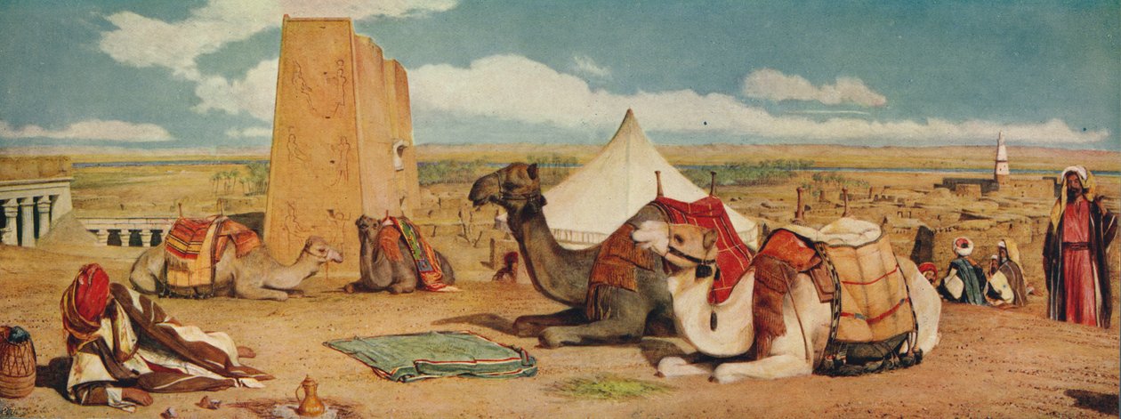 Edfou: Øvre-Egypt, 1860, c1915 av John Frederick Lewis