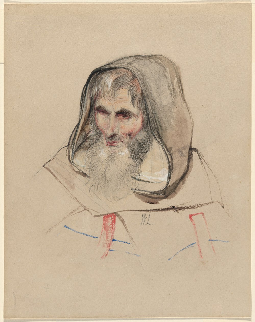 Hode av en spansk munk av John Frederick Lewis