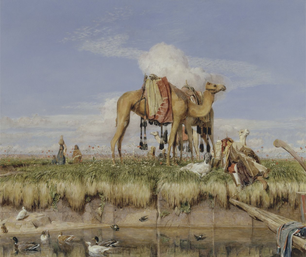 På bredden av Nilen, Øvre Egypt av John Frederick Lewis