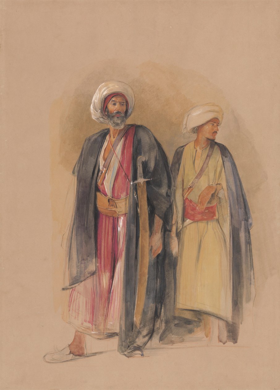 Sheik Hussein av Gebel Tor og hans sønn av John Frederick Lewis