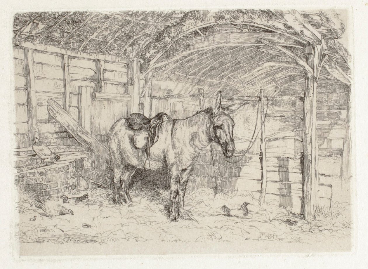 Stallscene av John Frederick Lewis
