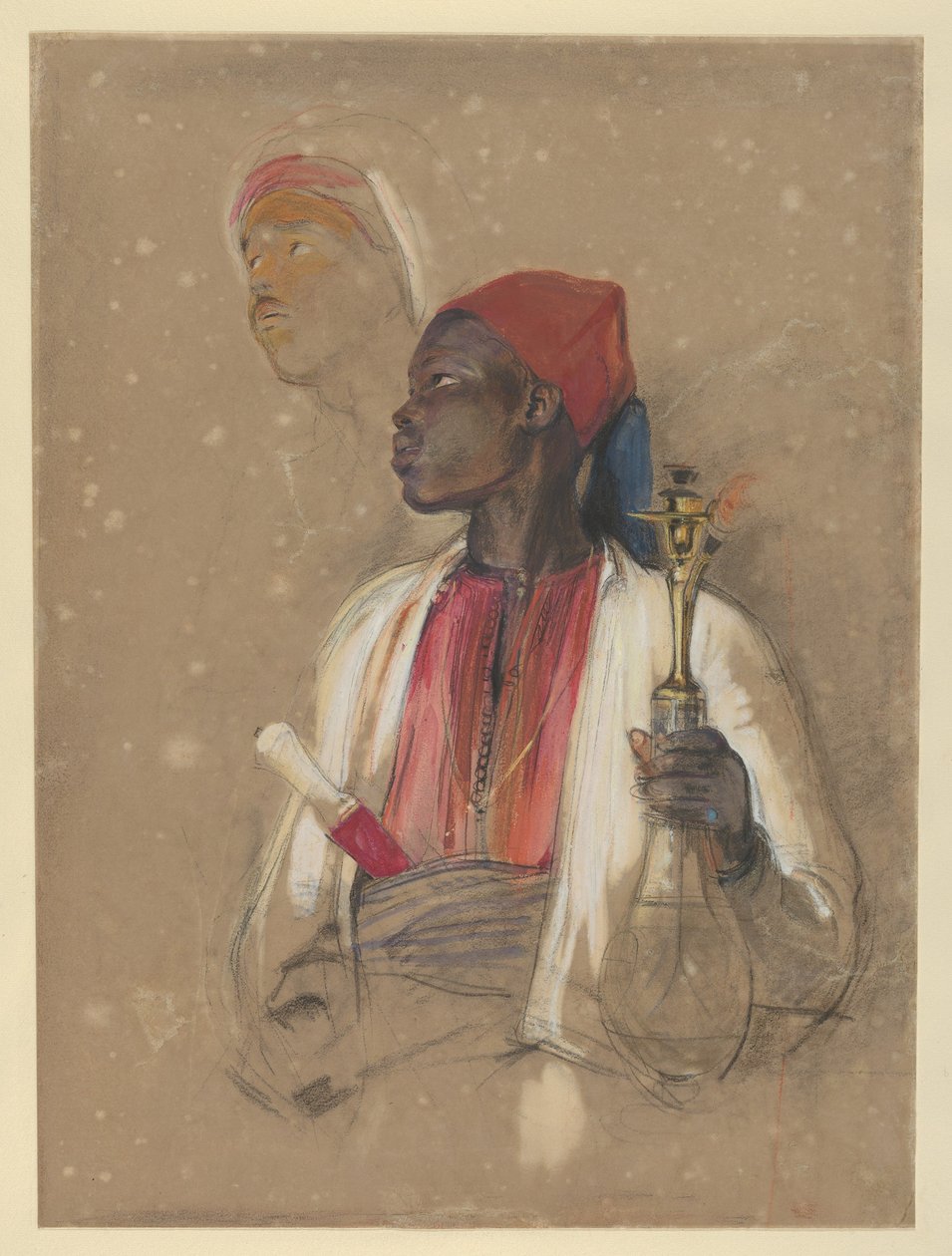 Studie til «Pipbæreren» av John Frederick Lewis