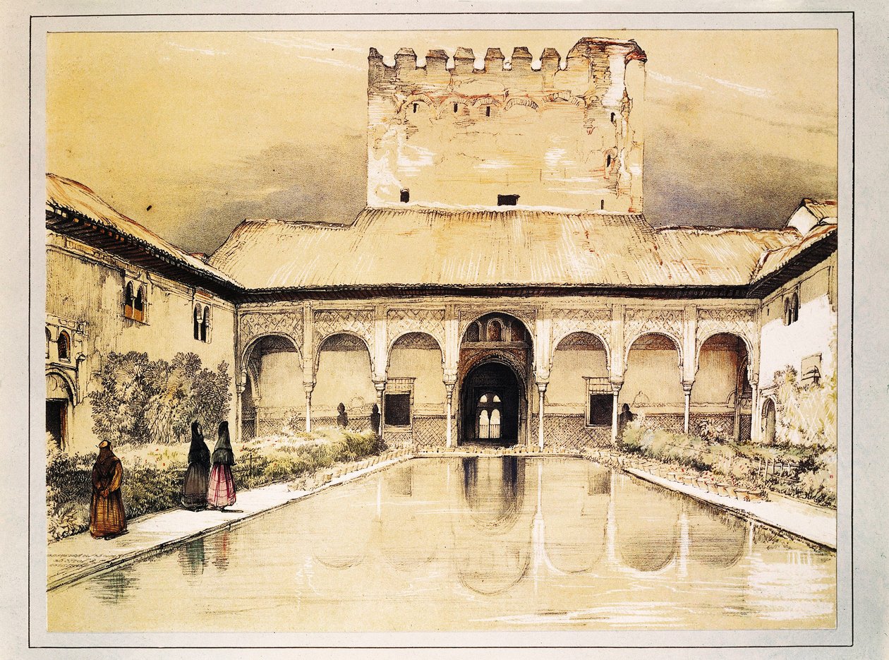 Alhambra of Granada, fargelitografi av John Frederick Lewis av John Frederick Lewis