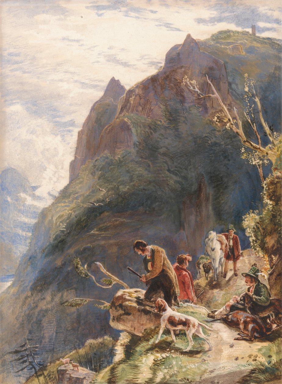 tyrolske jegere av John Frederick Lewis