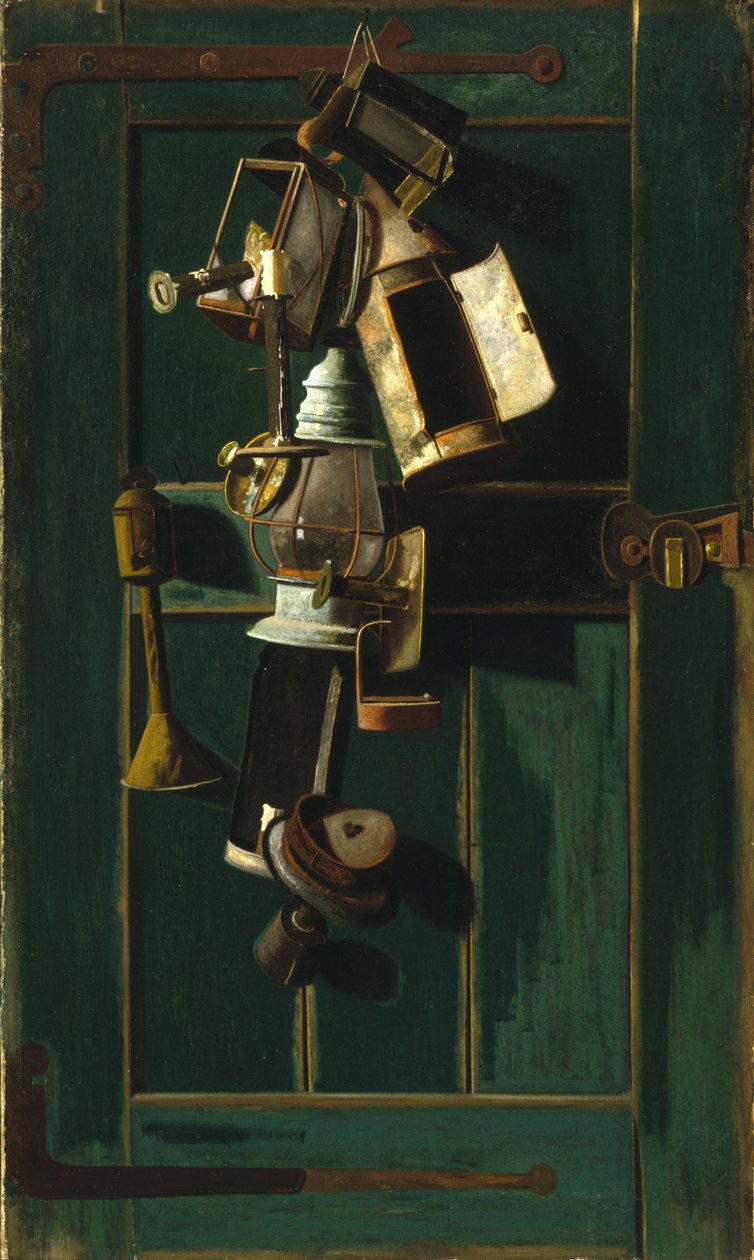 Dør med lykter, ca.1880 av John Frederick Peto