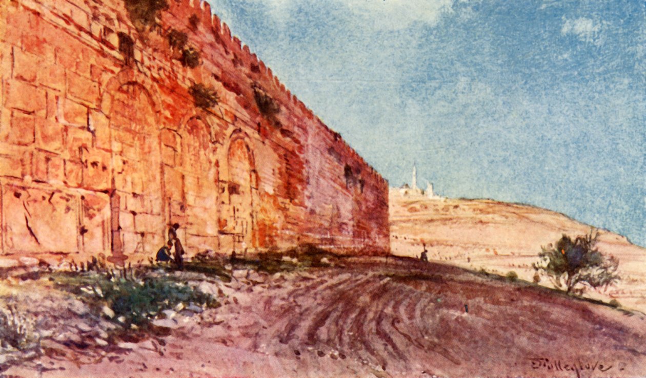 Jerusalem. - Trippelporten til tempelområdet, 1902. av John Fulleylove