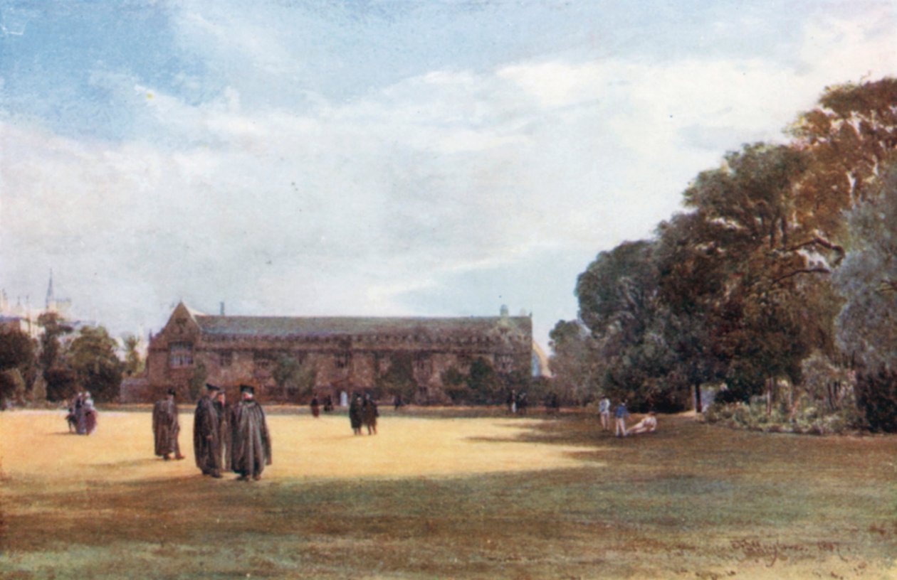St. John#39;s College (fargelitografi) av John Fulleylove