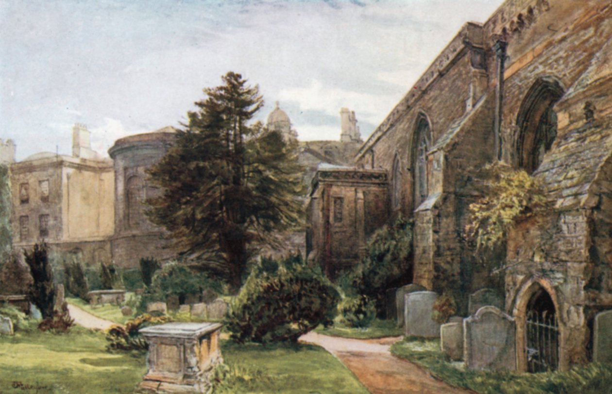 St. Peters-i-øst (fargelitografi) av John Fulleylove