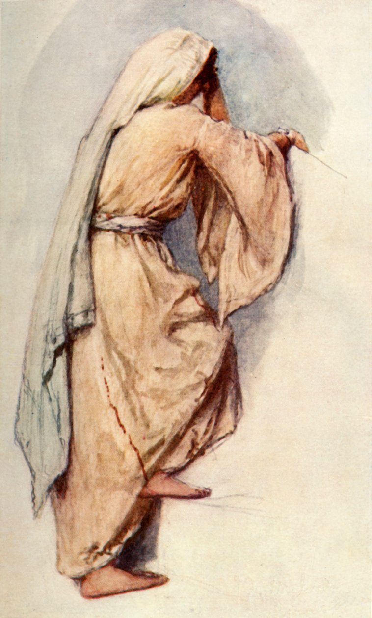 Studie for syriske kvinners feriekjole, 1902. av John Fulleylove