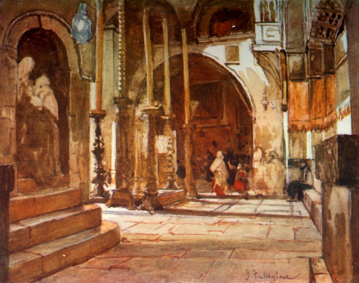 Salvelsessteinen fra korsfarerkirkens ambulatorium, 1902. av John Fulleylove