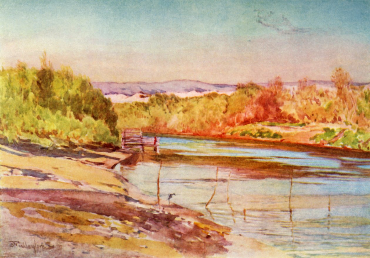 Ford of the Jordan nær Jericho, 1902. av John Fulleylove