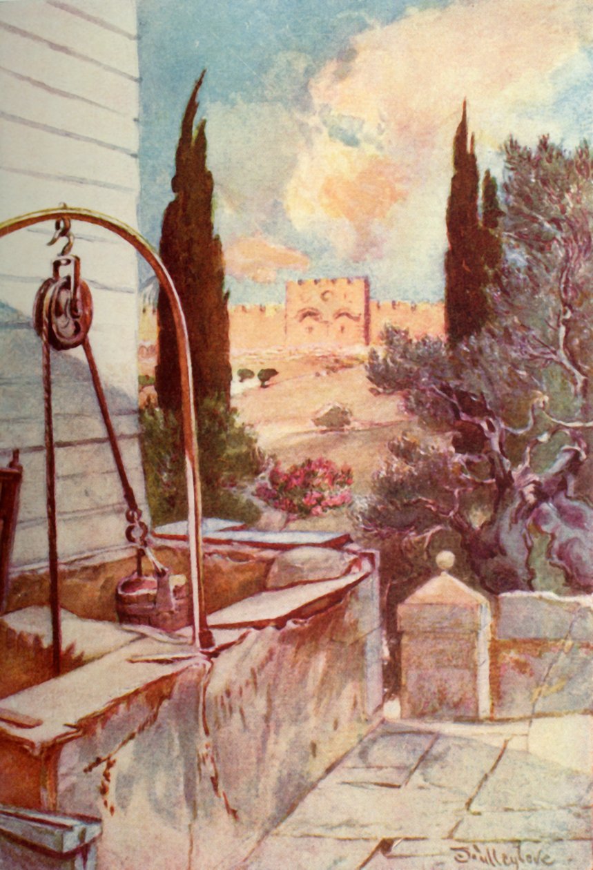 Den gyldne eller vakre porten fra Getsemane-hagen, 1902. av John Fulleylove