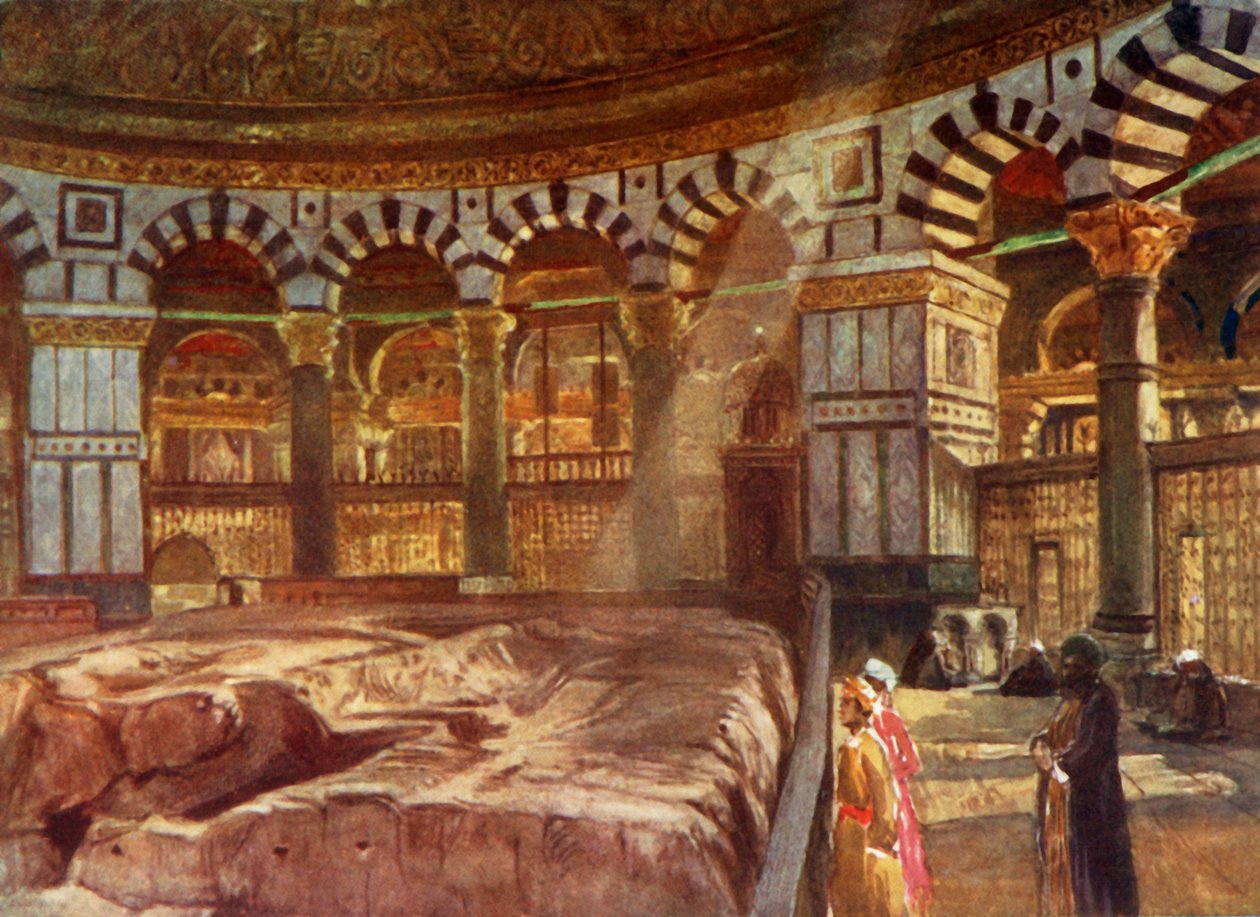 The Holy Rock Beneath the Dome of the Rock, 1902. av John Fulleylove