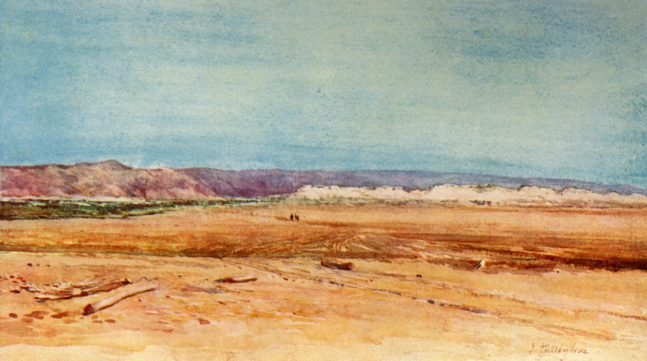 Den vestlige kysten av Dødehavet, 1902. av John Fulleylove