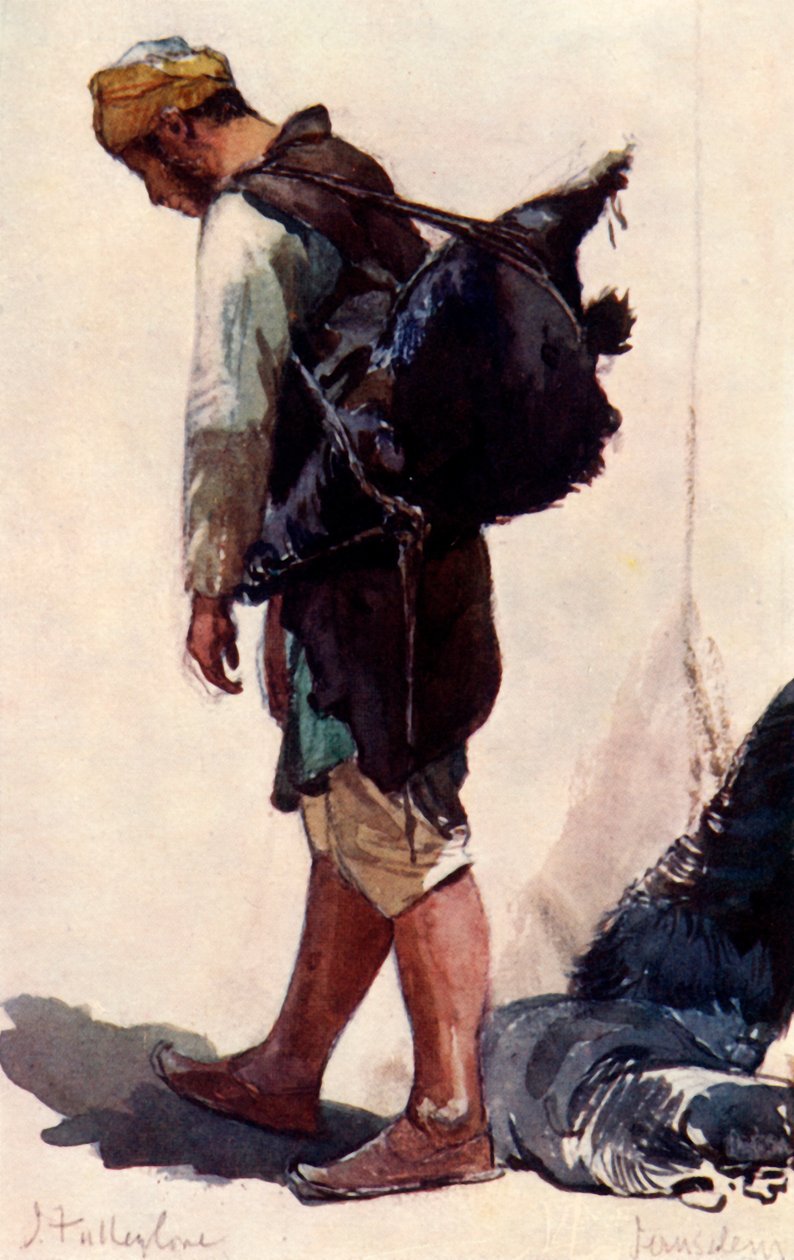 Vannbærer stående figur, 1902. av John Fulleylove