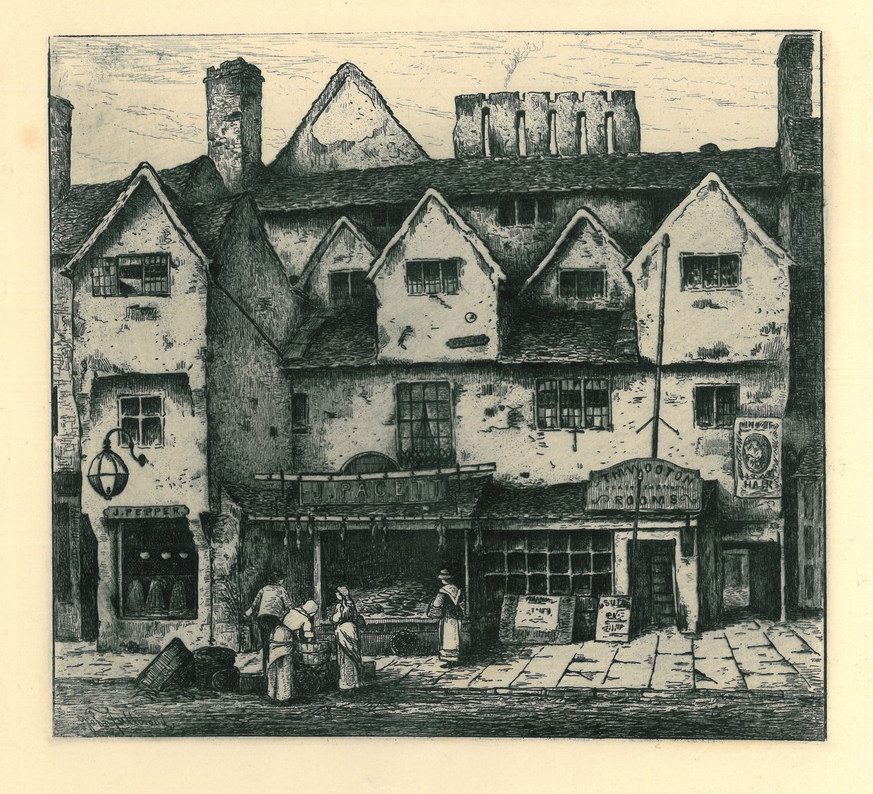 Old Houses, Digbeth, Walsall, fra 