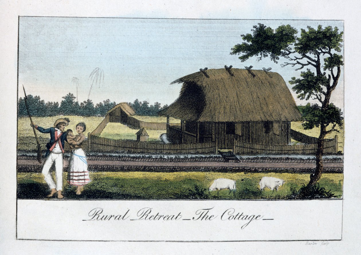 Rural Retreat, The Cottage, 1813 av John Gabriel Stedman