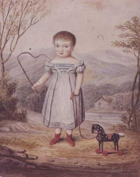 Jente med en lekehest av John Gadsby Chapman