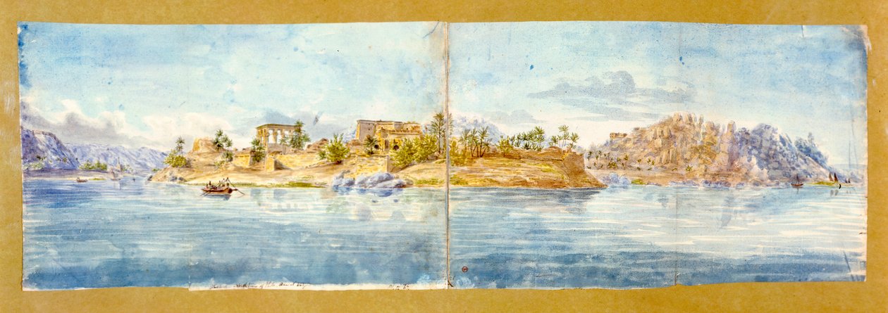 Landskap, Egypt, 1800-tallet av John Gardner Wilkinson