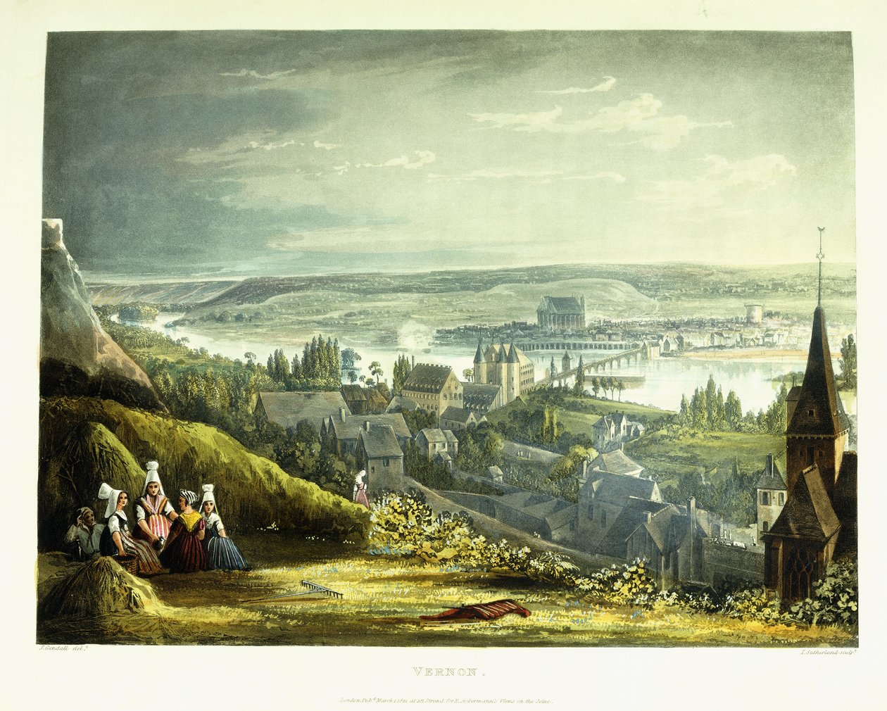 Utsikt over Vernon, 1821 av John Gendall