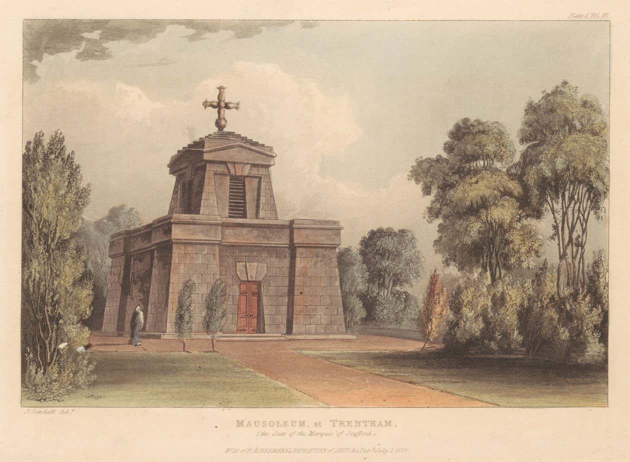 Mausoleum, ved Trentham (setet til markisen av Stratford) av John Gendall