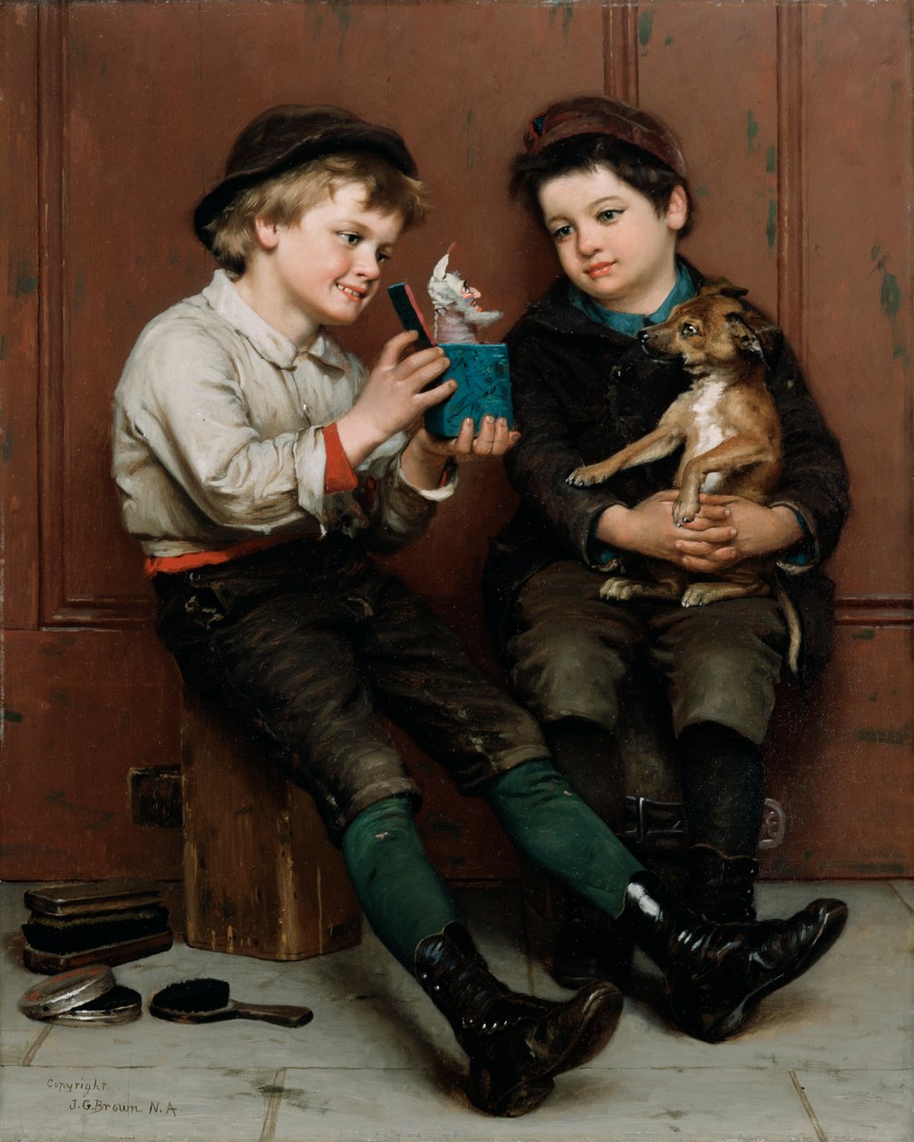 Et overraskelsesfest, 1888 av John George Brown