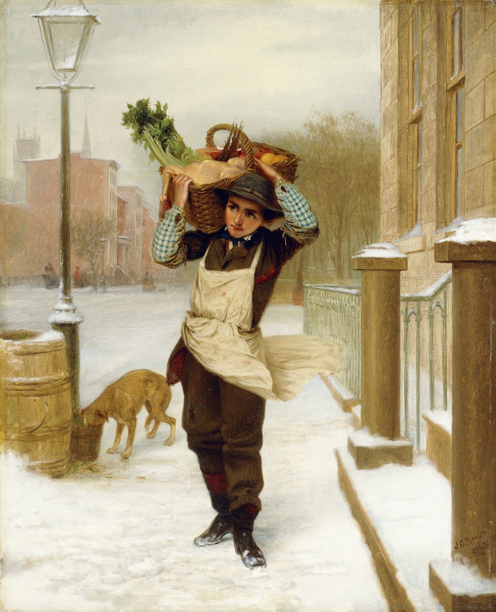 Leveringsgutt, 1863 av John George Brown