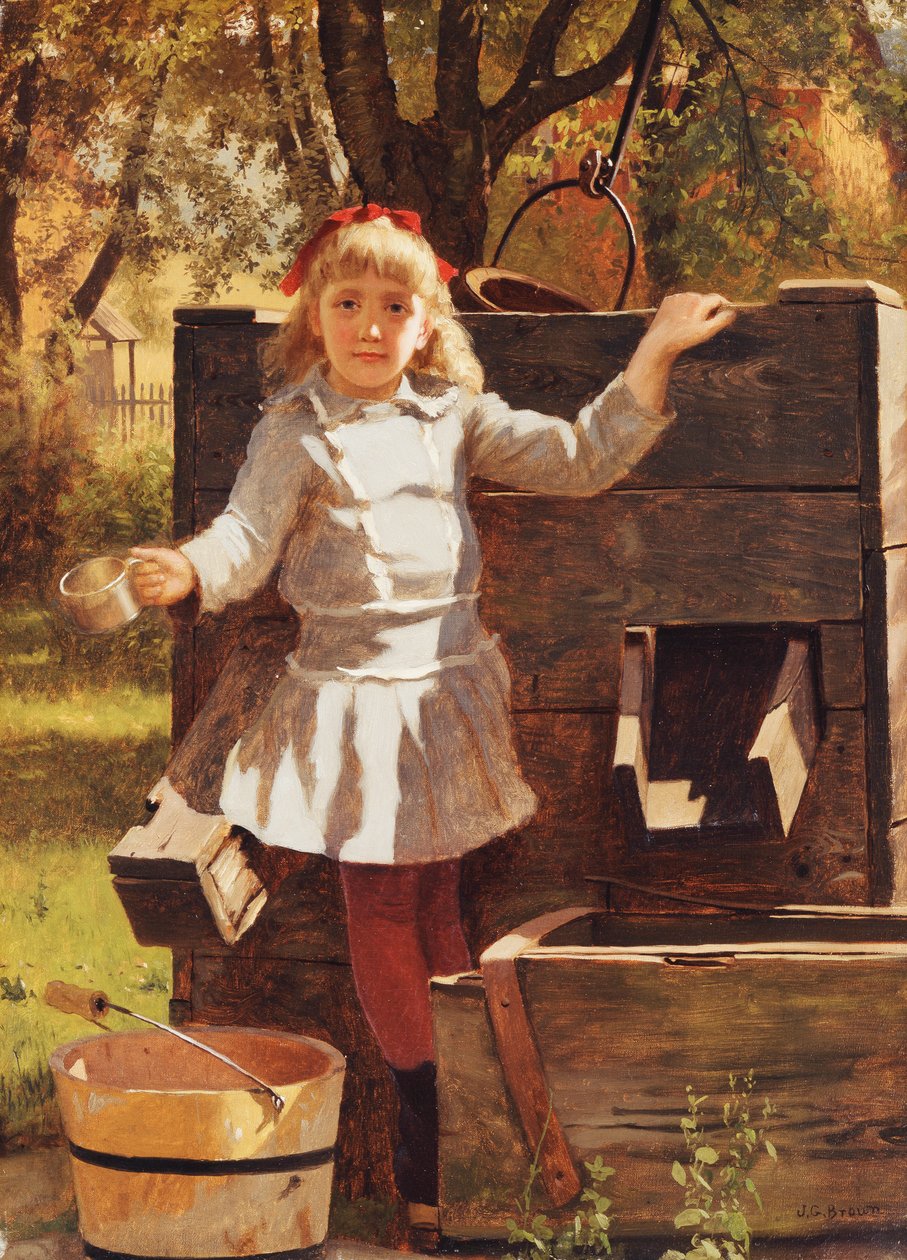 Ta en drink, ca. 1880 av John George Brown