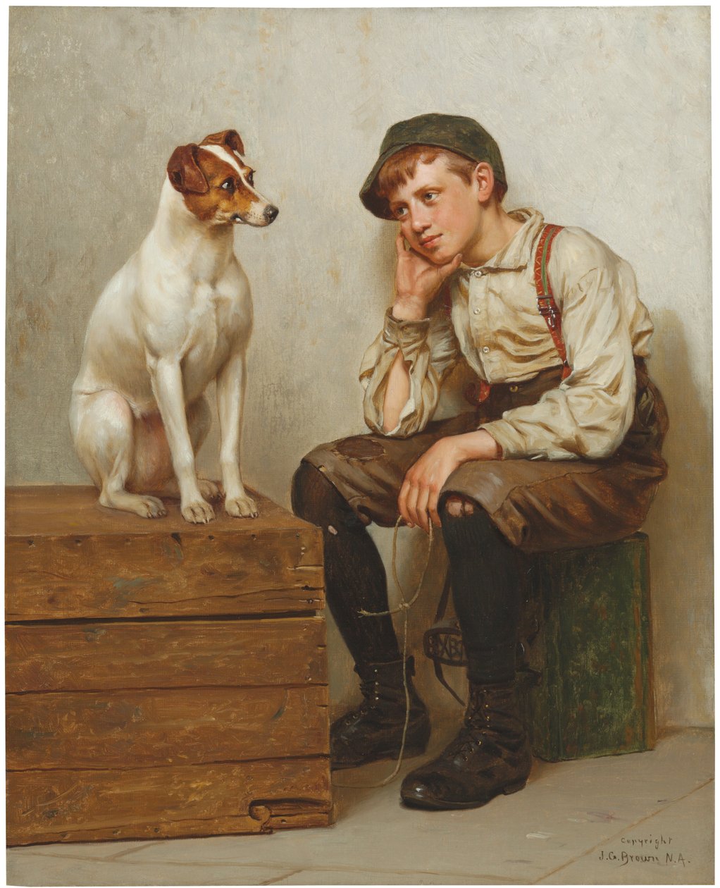 Gjensidig beundring, 1898 av John George Brown
