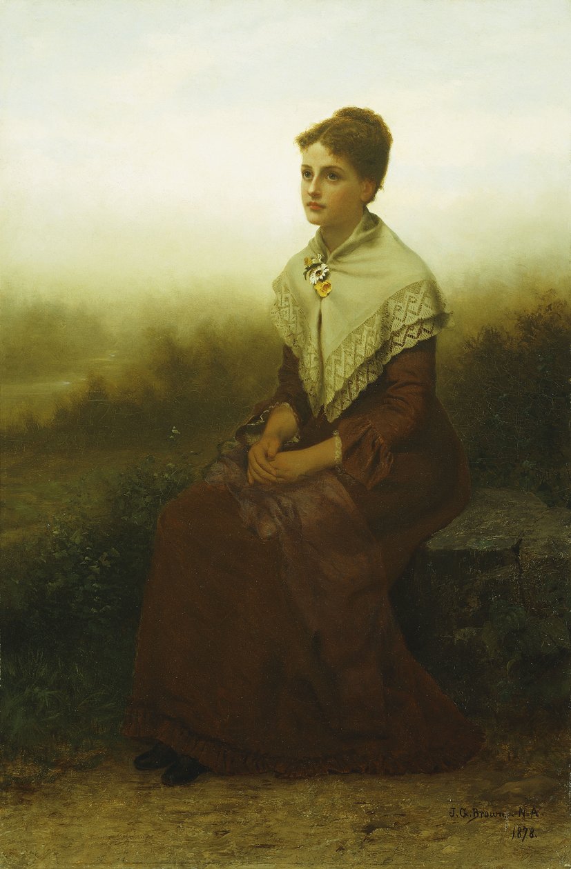 Reverie, 1878 av John George Brown