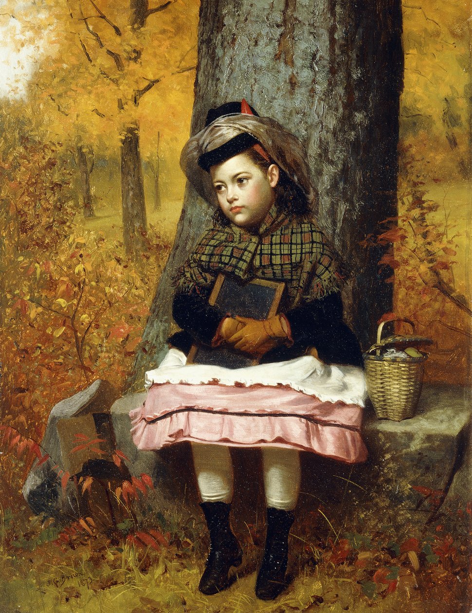 Skolebundet, 1873 av John George Brown