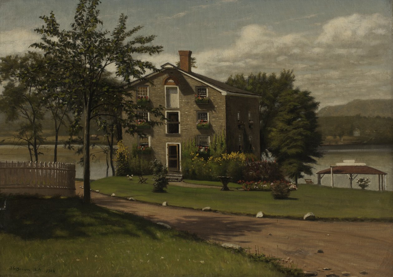 Stone House, Larrabees Point, Vermont, 1906 av John George Brown