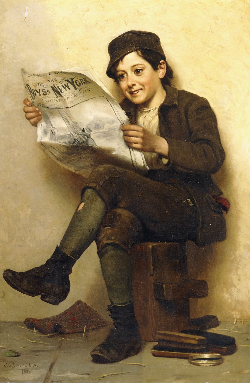 The Boys" New York, 1886 av John George Brown