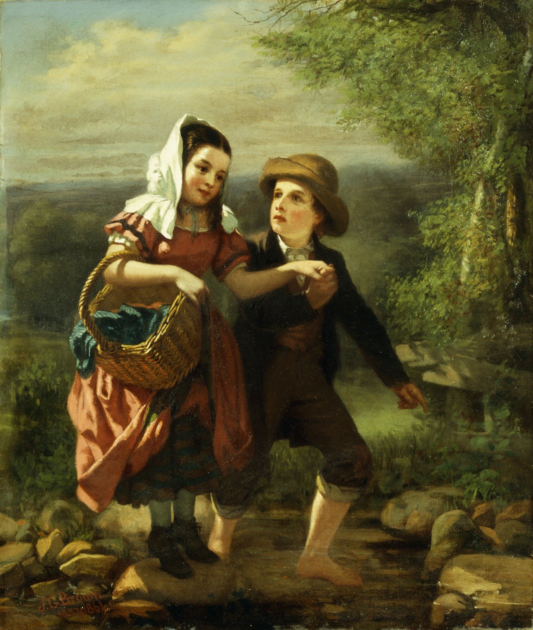Pikniken, 1861 av John George Brown