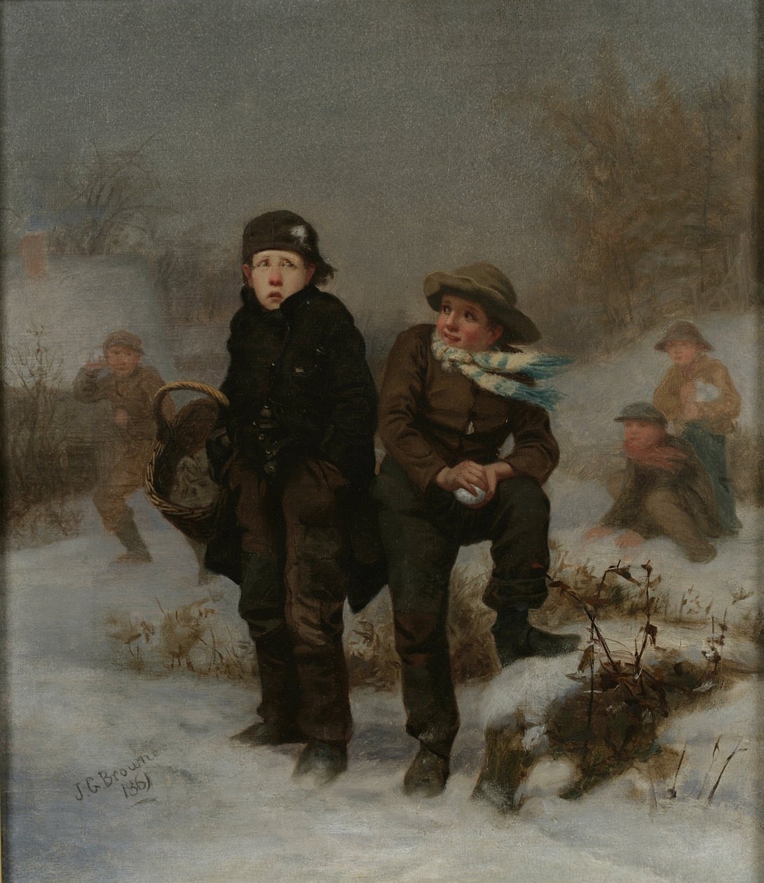 Offeret, 1861 av John George Brown