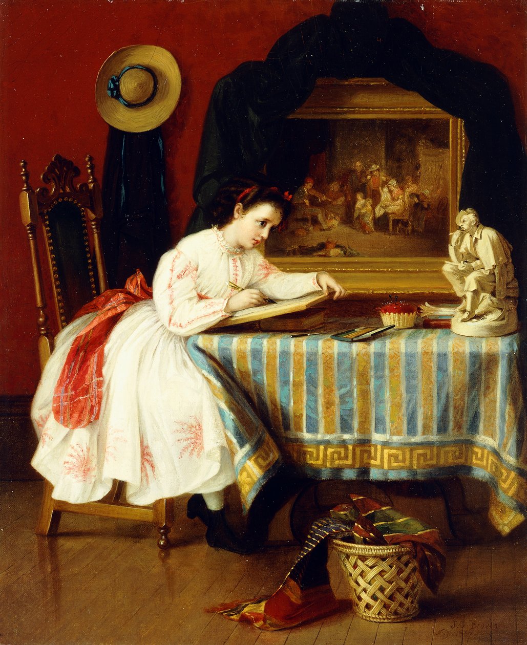 Den unge kunstneren, 1867 av John George Brown