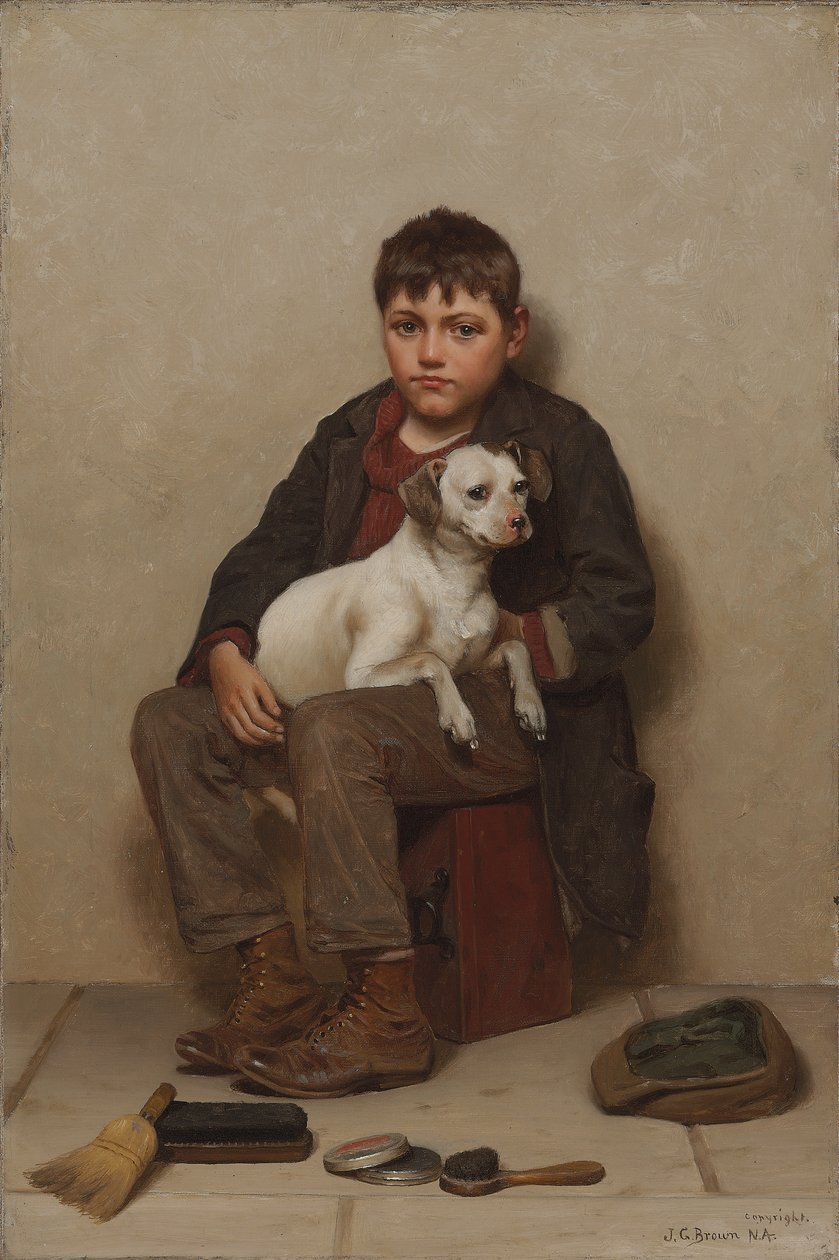 Sanne venner, 1900 av John George Brown
