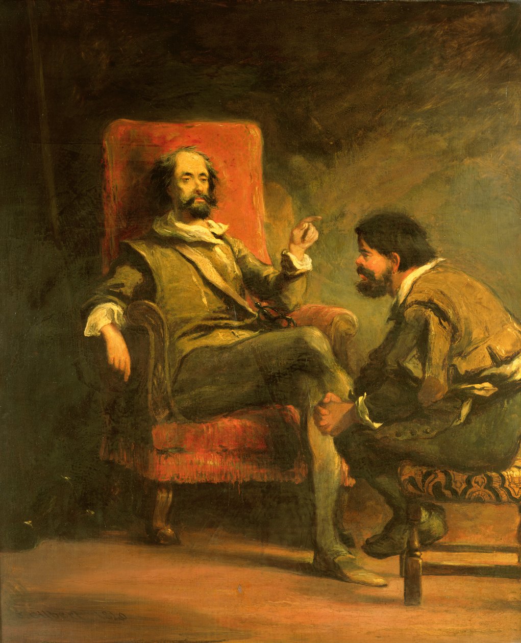 Don Quixote og Sancho Panza fra Cervantes 