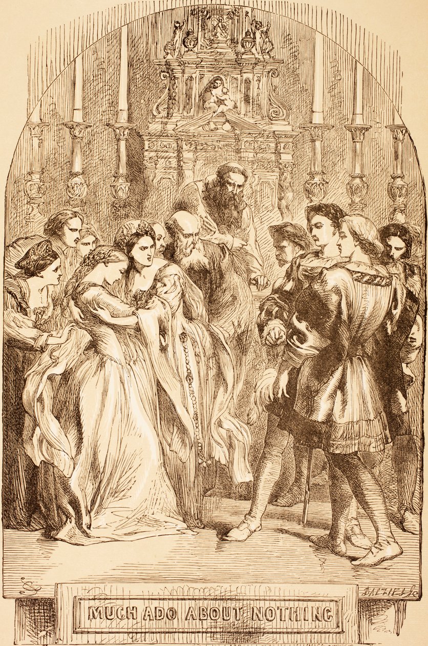 Illustrasjon for Much Ado About Nothing, fra 