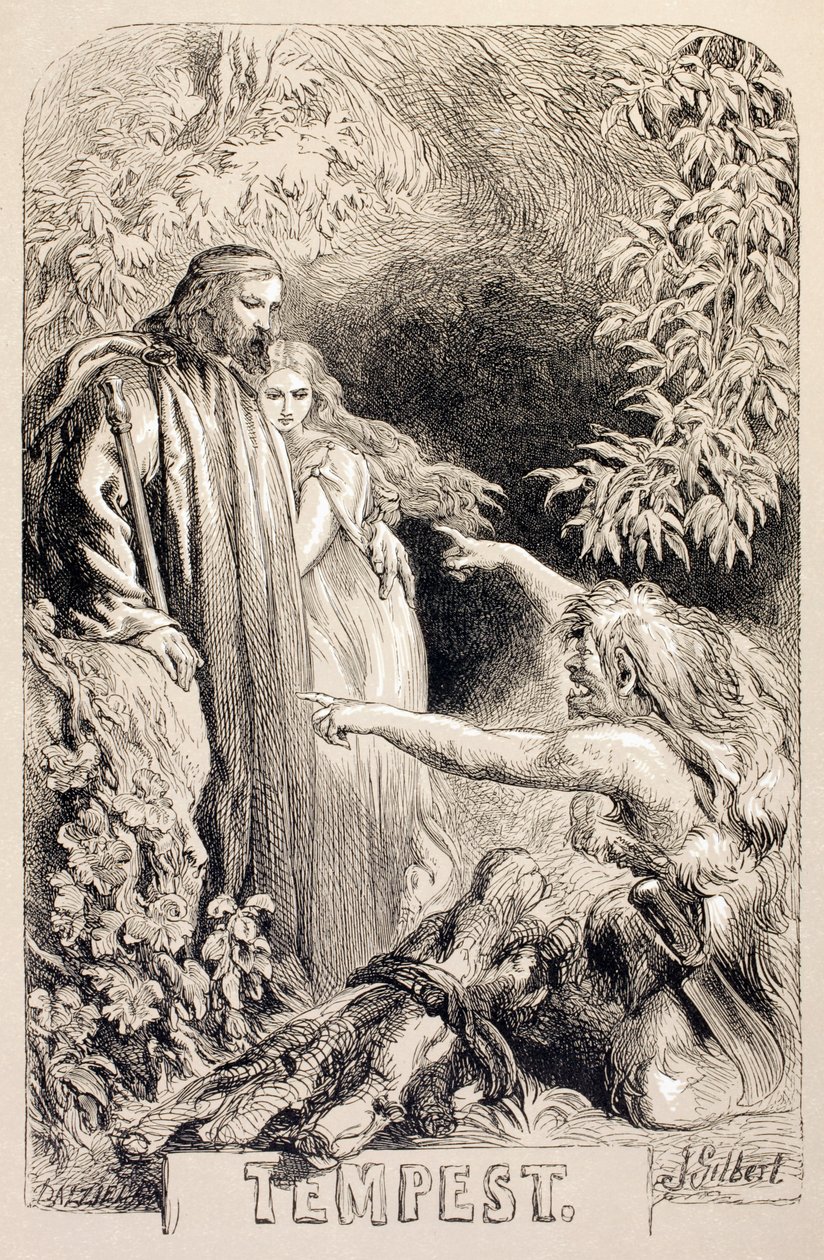 Illustrasjon for The Tempest, fra 