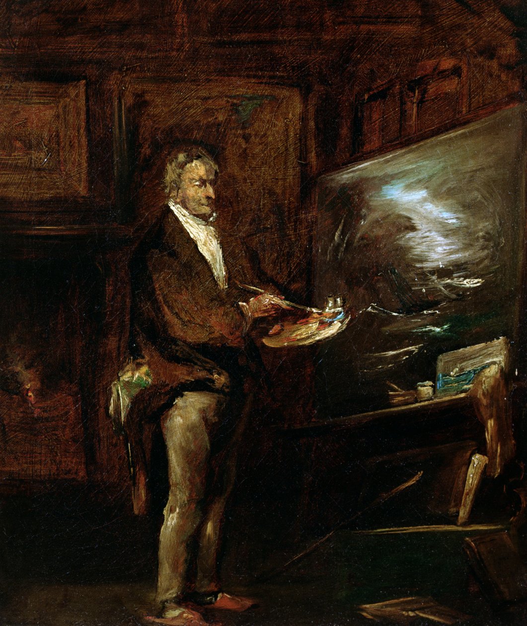 Portrett av Joseph Mallord William Turner (1775-1851), ca. 1845 av John Gilbert