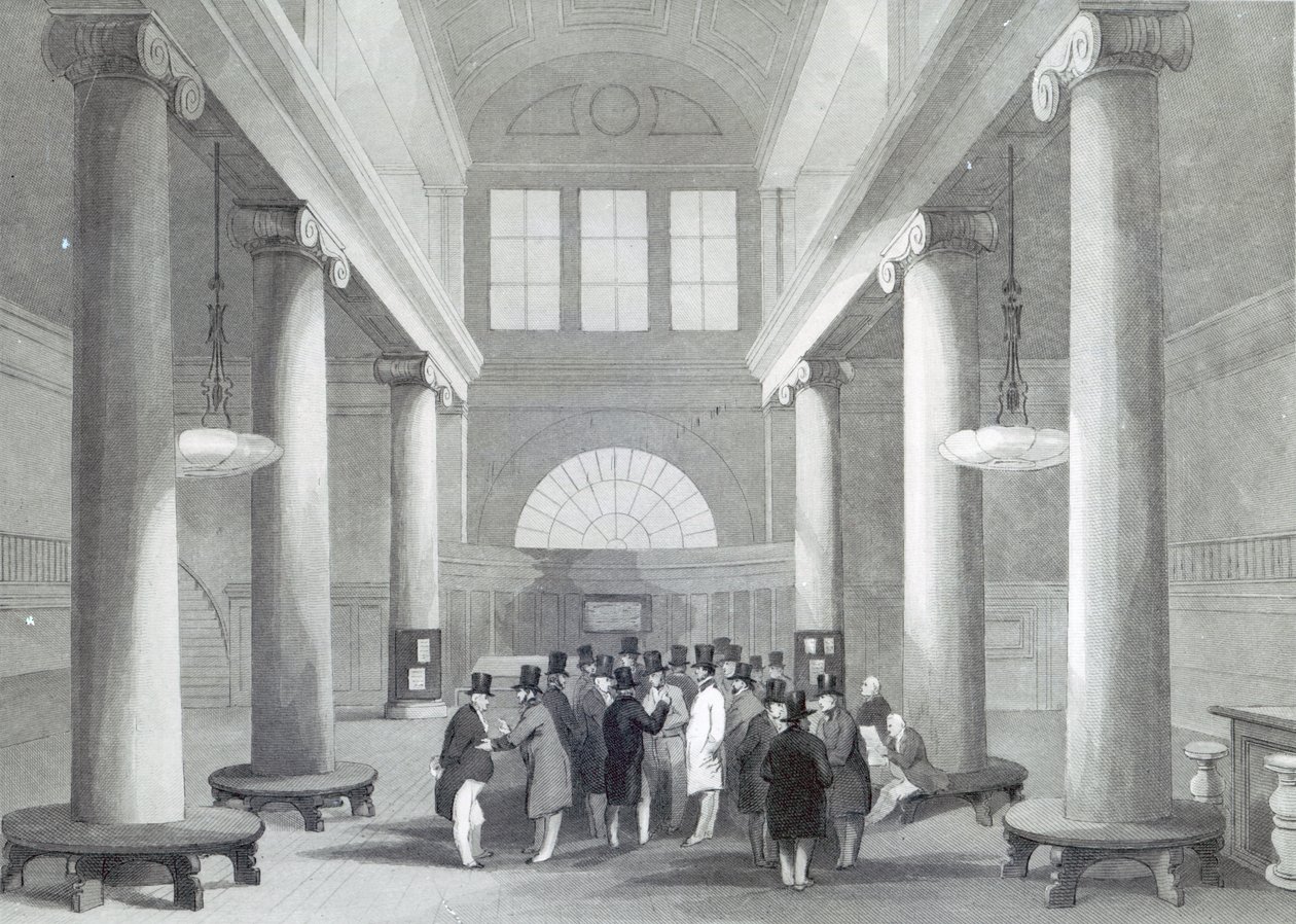 Børs, gravert av Henry Melville, ca. 1842 av John Gilbert
